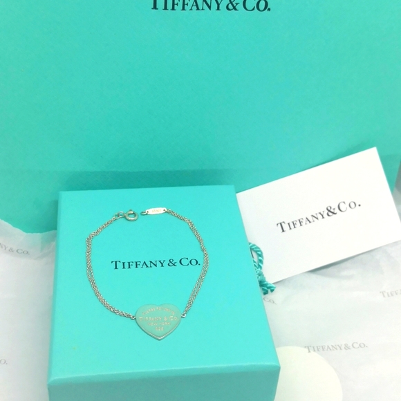 Tiffany & Co. Jewelry - Tiffany & Co ❣️Bracelet Return to Tiffany 💖.6"-sz.silver 925.